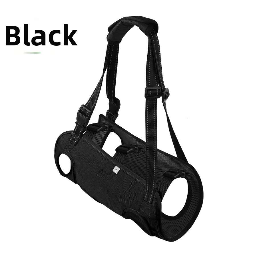 Reflective Dog Support Harness - Dog Gear - TinPaw - Black - L - SU00145983 - Black - L