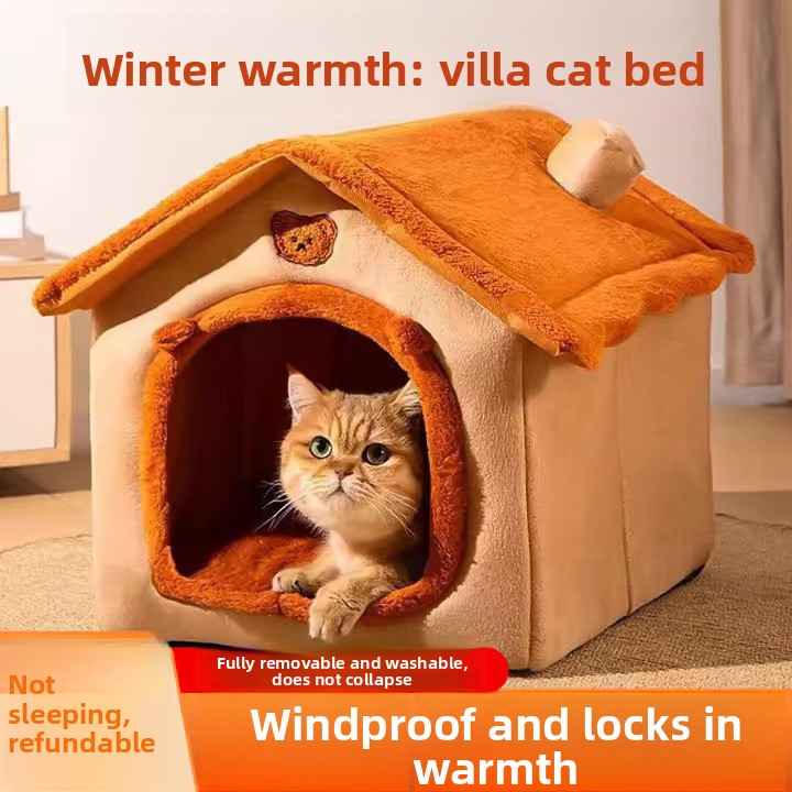 Washable Dog House Bed - Dog Beds & Furniture - TinPaw