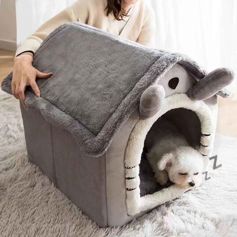 Washable Dog House Bed - Dog Beds & Furniture - TinPaw