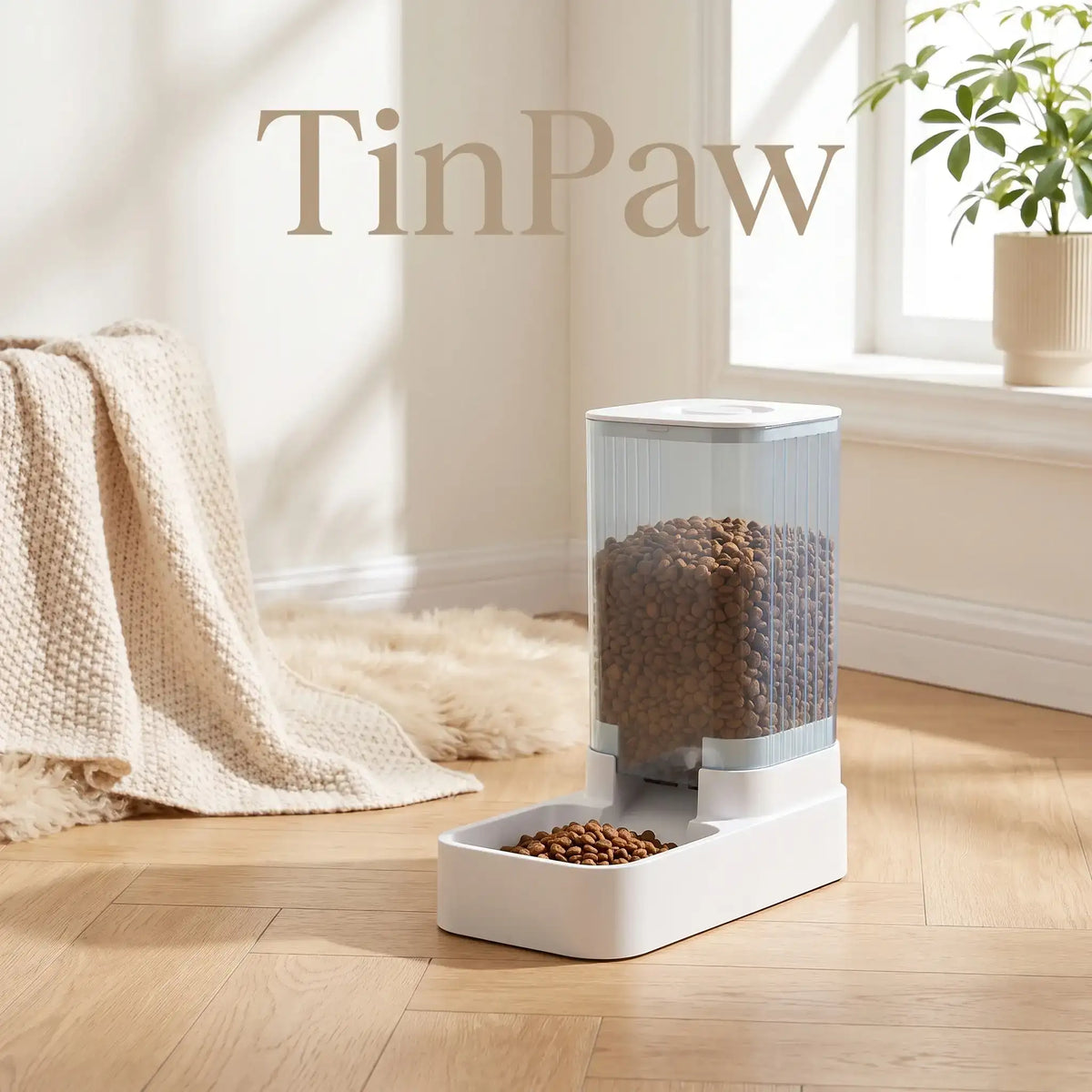 Pet Feeder Water Dispenser Combo - Automatic Pet Feeder - TinPaw