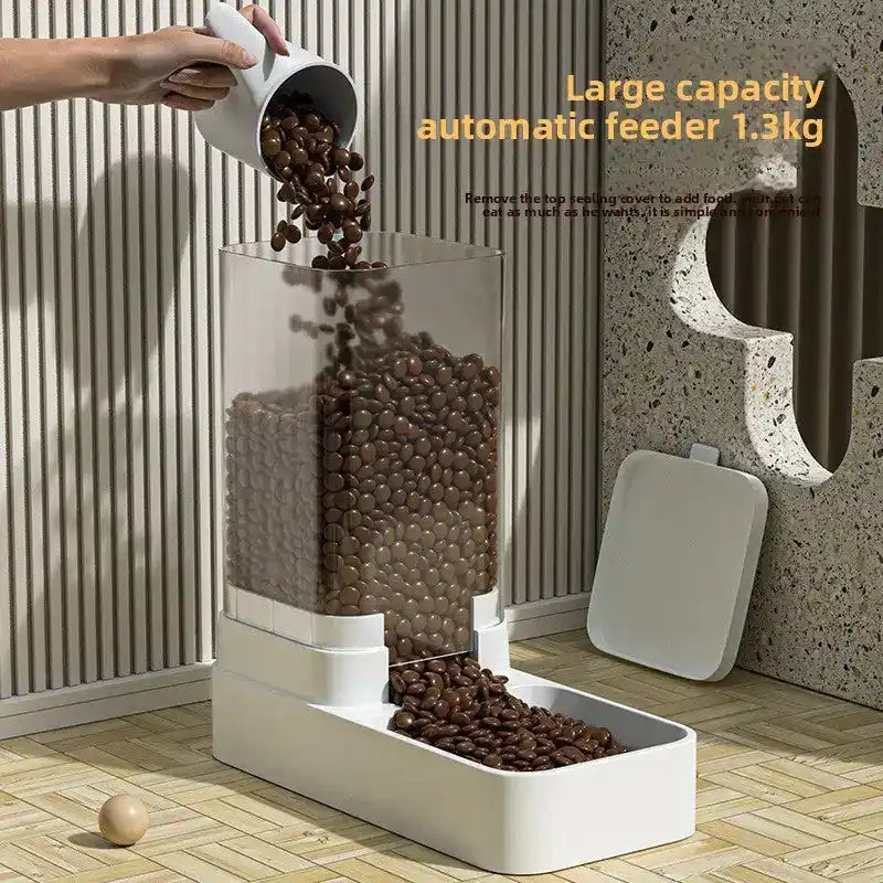 Pet Feeder Water Dispenser Combo - Automatic Pet Feeder - TinPaw