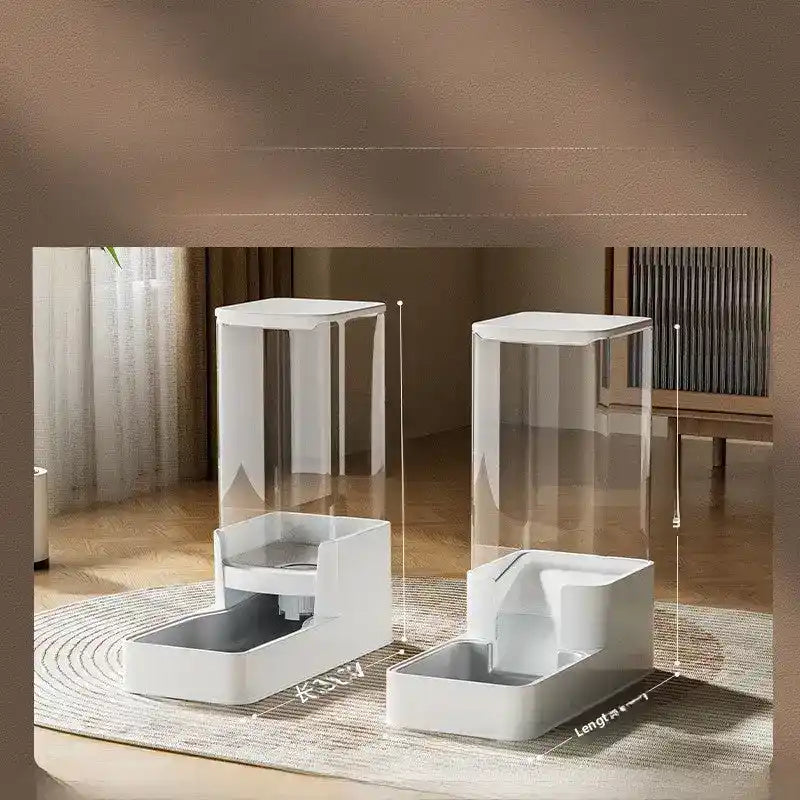 Pet Feeder Water Dispenser Combo - Automatic Pet Feeder - TinPaw