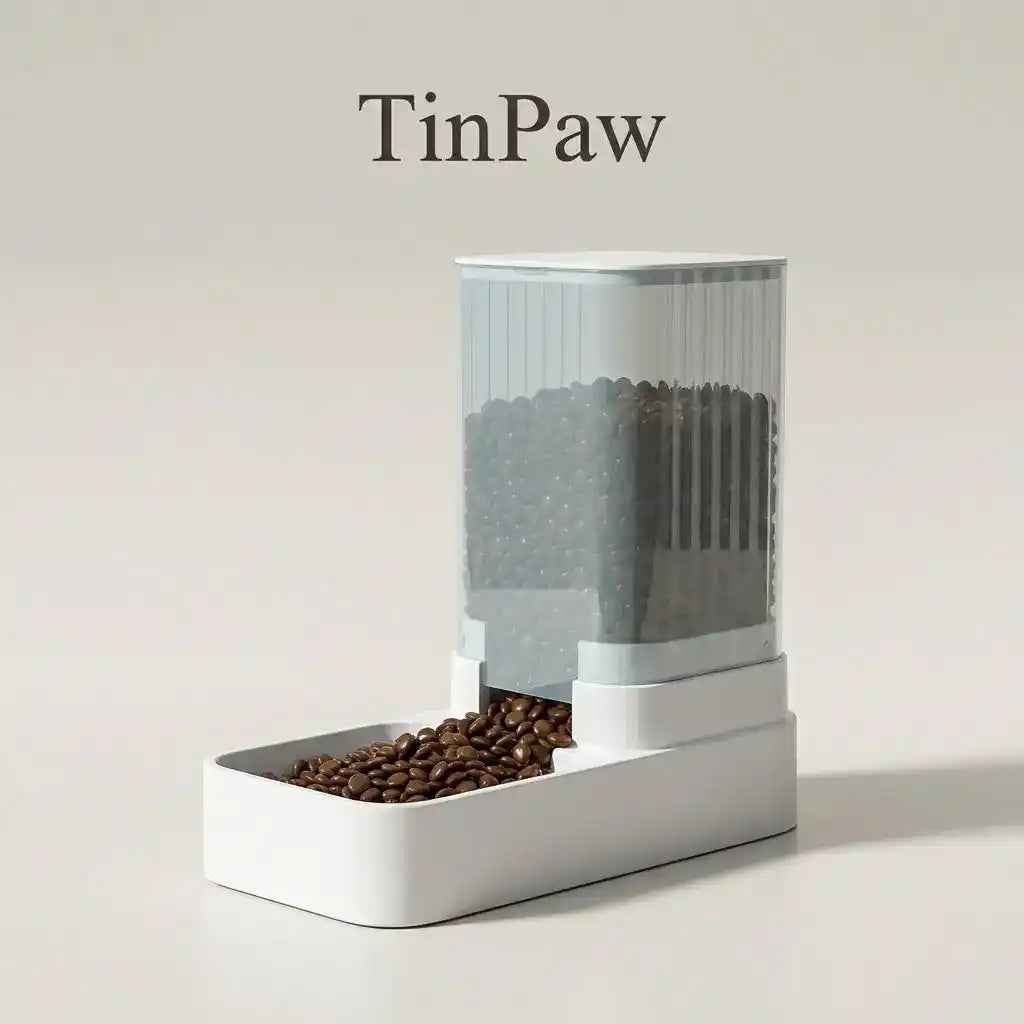 Pet Feeder Water Dispenser Combo - Automatic Pet Feeder - TinPaw