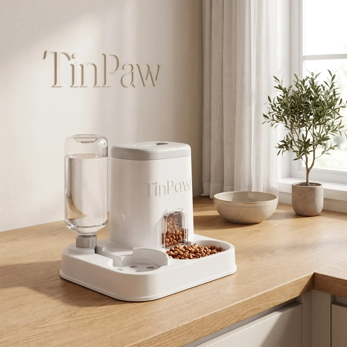 Gravity Pet Feeder Dispenser 4L - Automatic Pet Feeder - TinPaw