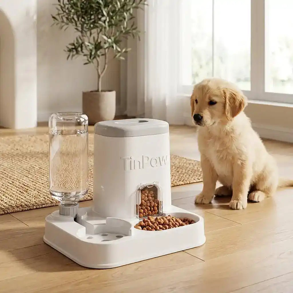 Gravity Pet Feeder Dispenser 4L - Automatic Pet Feeder - TinPaw