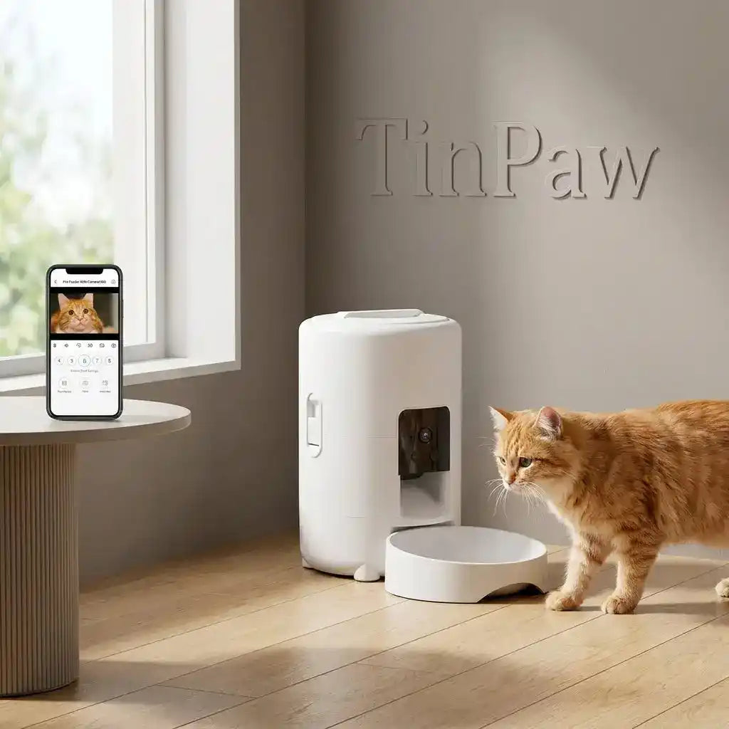 WiFi Pet Feeder Camera 2L - Automatic Pet Feeder - TinPaw