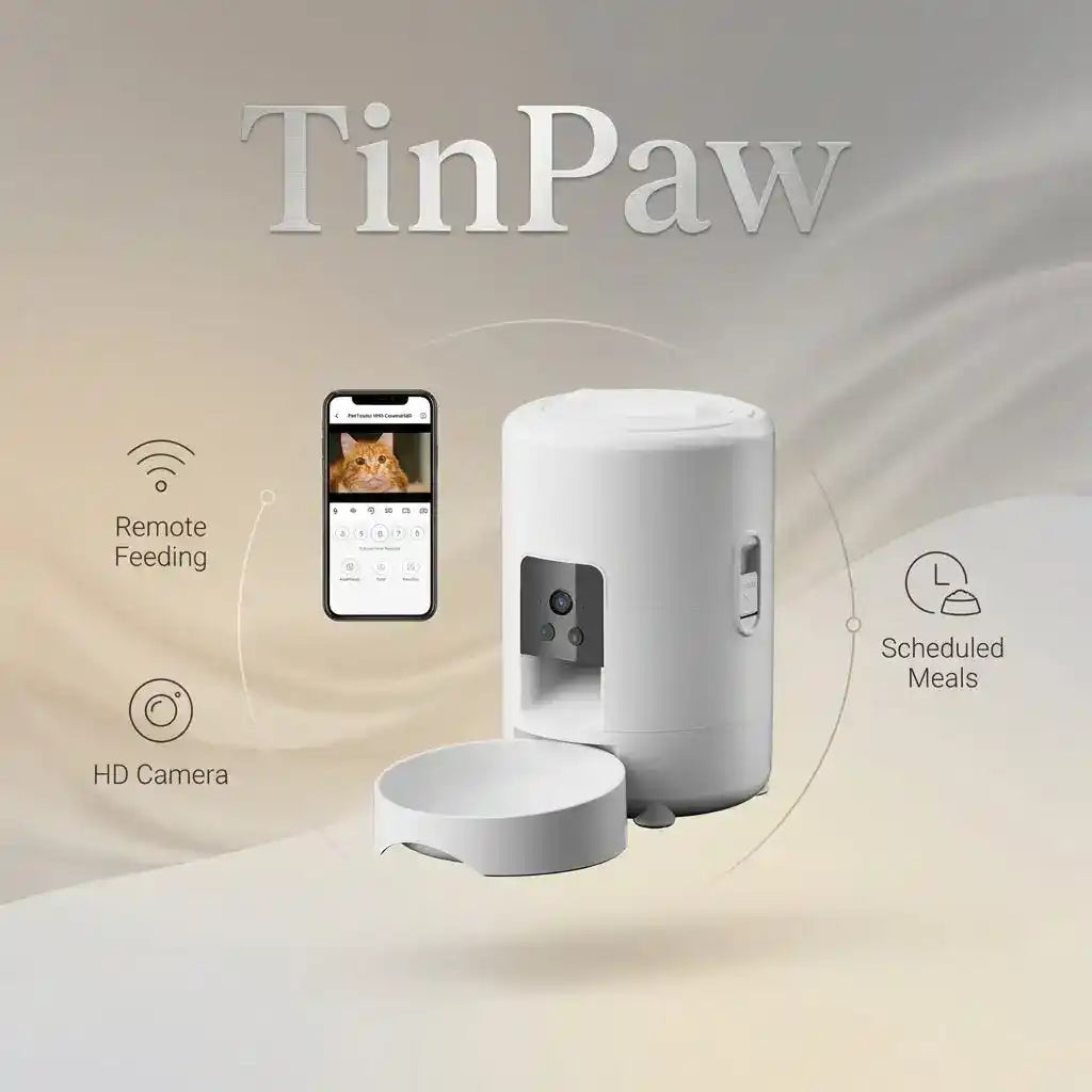 WiFi Pet Feeder Camera 2L - Automatic Pet Feeder - TinPaw