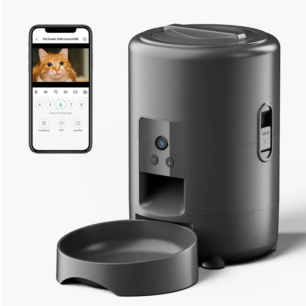 WiFi Pet Feeder Camera 2L - Automatic Pet Feeder - TinPaw