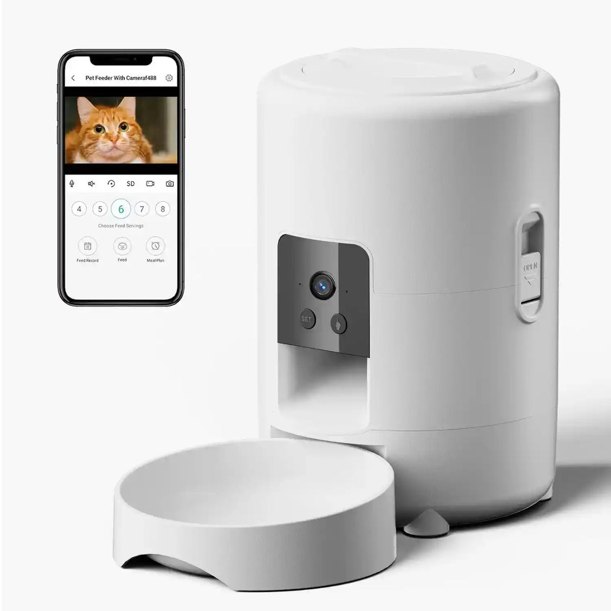 WiFi Pet Feeder Camera 2L - Automatic Pet Feeder - TinPaw