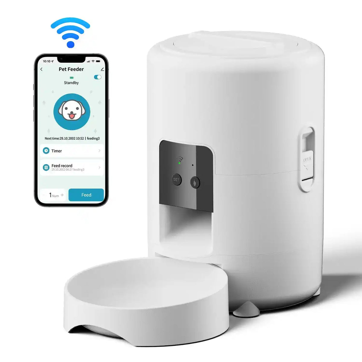 WiFi Pet Feeder Camera 2L - Automatic Pet Feeder - TinPaw