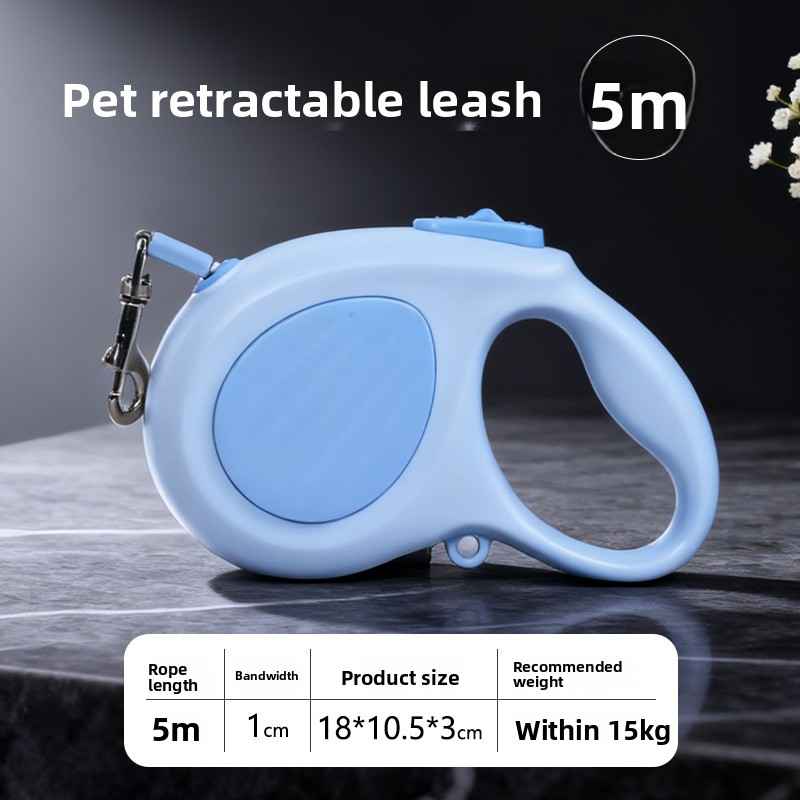 Automatic Retractable Dog Leash - Dog Gear - TinPaw - 5m - blue - No specifications - SU00360358 - 5m - blue - No specifications