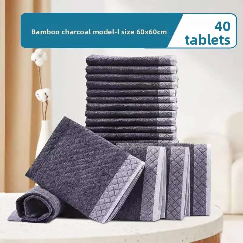 Pet Training Pads Odor Control - Dog Diapers - TinPaw - Bamboo Charcoal L 60x60cm 40pcs - SU00108880 - Bamboo Charcoal L 60x60cm 40pcs