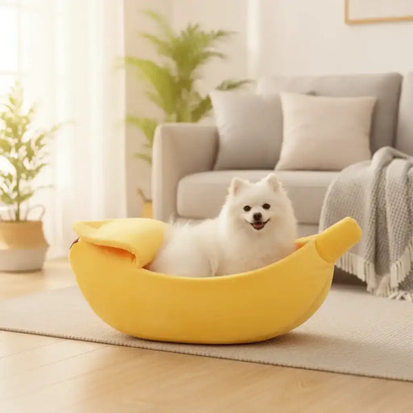 Banana Dog Bed Nest - Dog Beds & Furniture - TinPaw