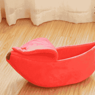 Banana Dog Bed Nest - Dog Beds & Furniture - TinPaw - Red - M 60x20x17cm - SUPEFDB00005 - AH