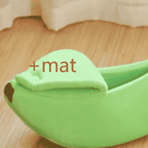 Banana Dog Bed Nest - Dog Beds & Furniture - TinPaw - Green Mat - XL 93x30x22cm - SUPEFDB00005 - BH