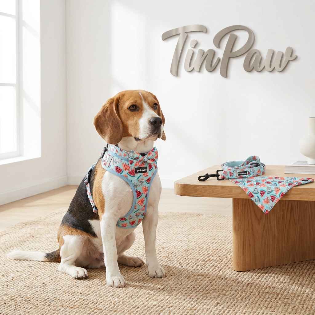 Mesh Dog Harness 5 - Piece - Dog Gear - TinPaw