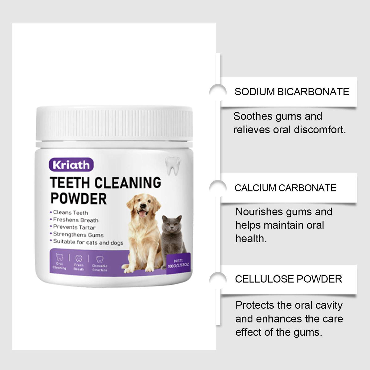 Pet Dental Tooth Powder - Dog Health - TinPaw