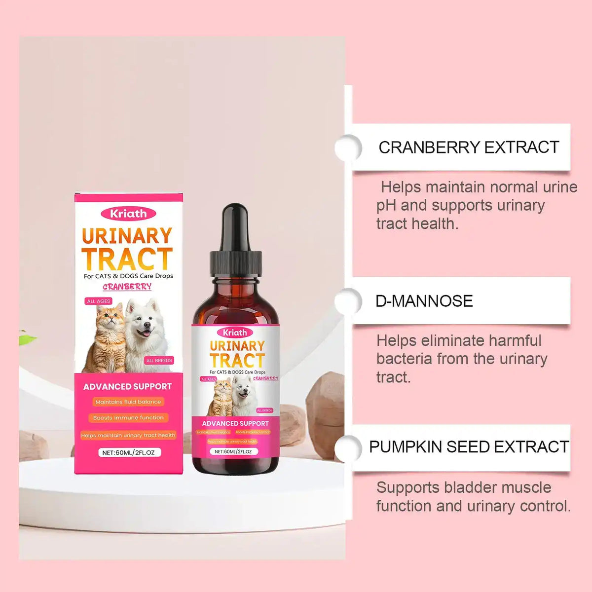 Dog Cat Vitality Drops 60ml - Dog Health - TinPaw