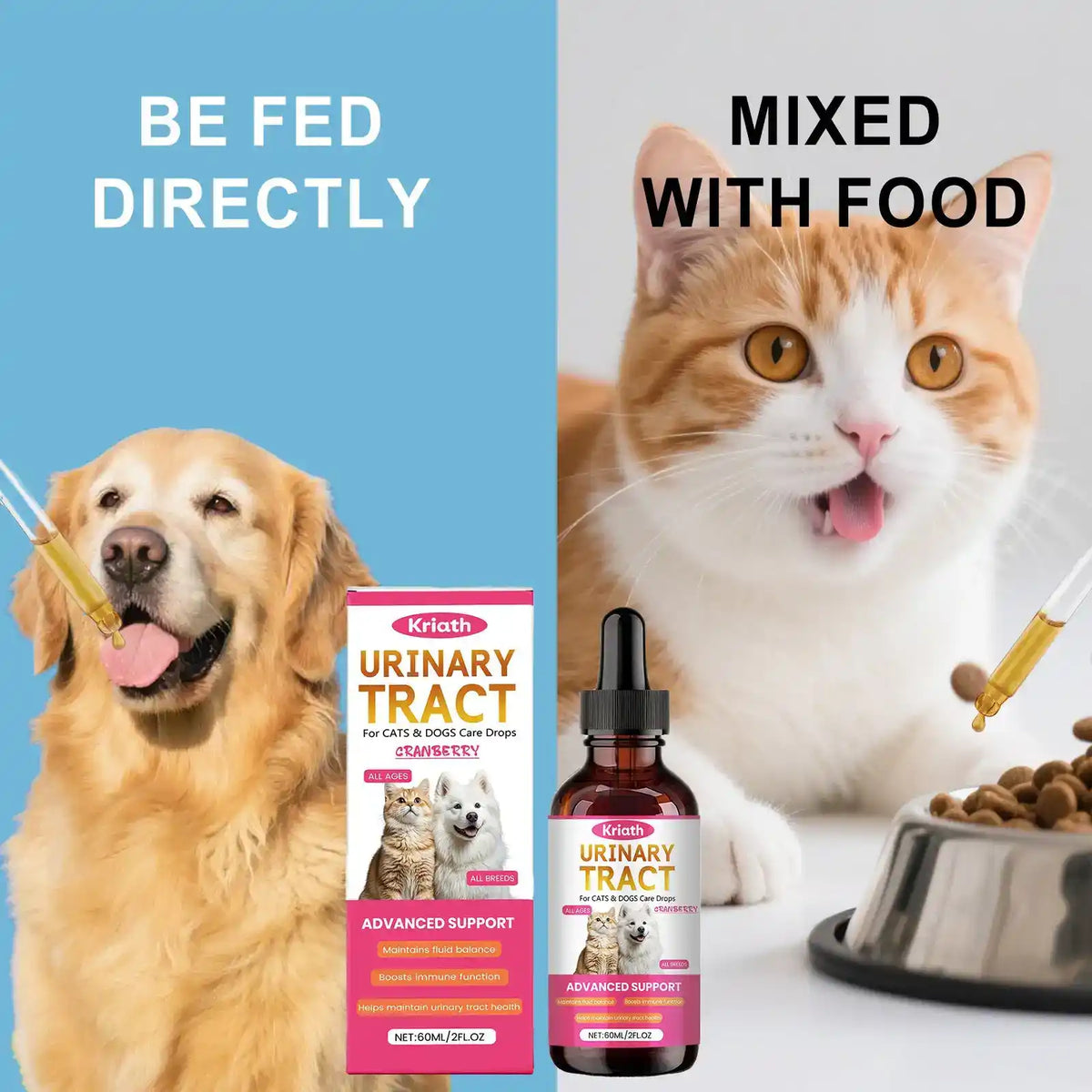 Dog Cat Vitality Drops 60ml - Dog Health - TinPaw