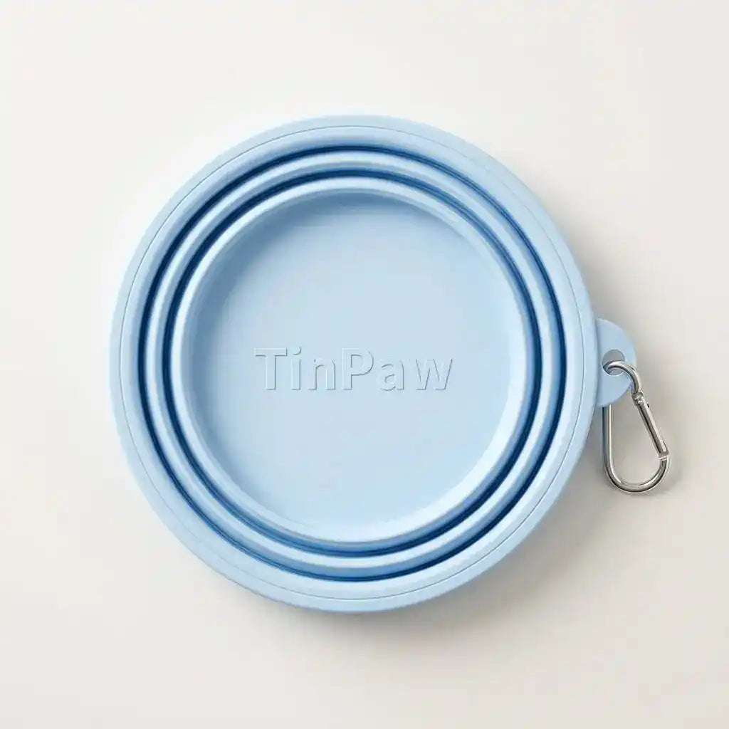 Collapsible Silicone Dog Bowl - Slow Feeding Bowl - TinPaw