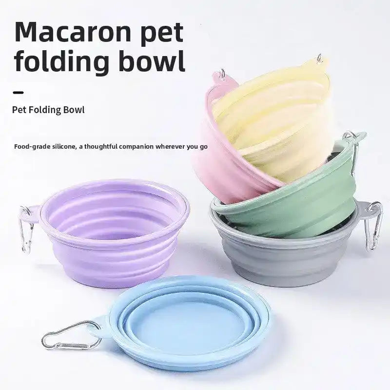 Collapsible Silicone Dog Bowl - Slow Feeding Bowl - TinPaw