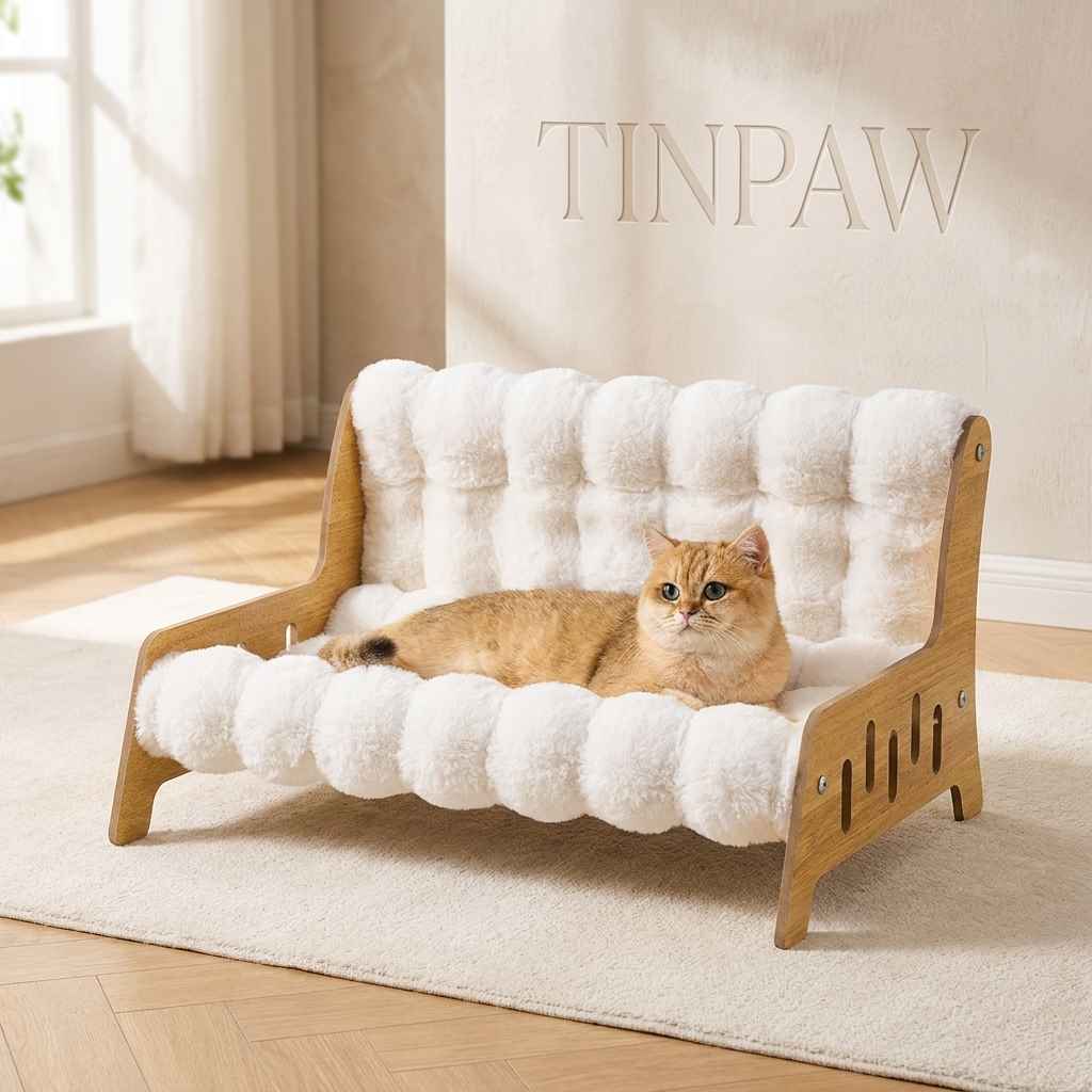 Plush Pet Cave Bed - Dog Beds & Furniture - TinPaw
