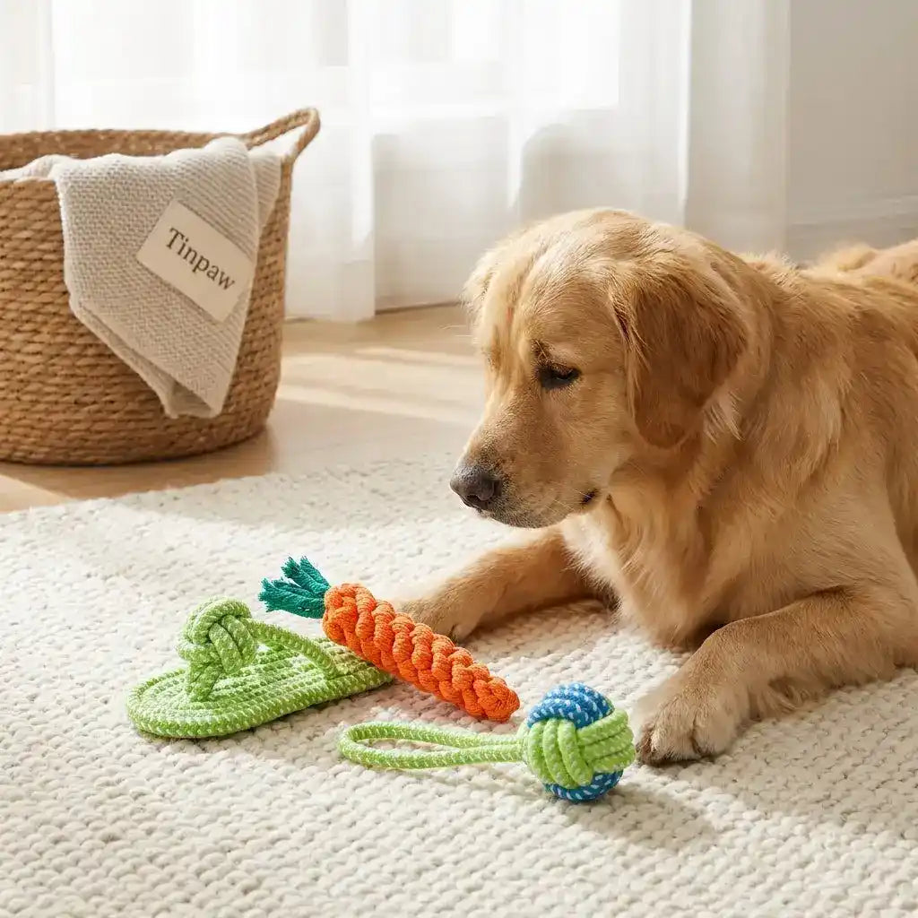 Cotton Dog Rope Toy Set - Dog Toys - TinPaw