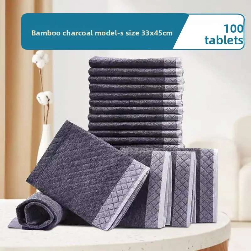 Pet Training Pads Odor Control - Dog Diapers - TinPaw - Bamboo Charcoal S 33x45cm 100pcs - SU00108880 - Bamboo Charcoal S 33x45cm 100pcs