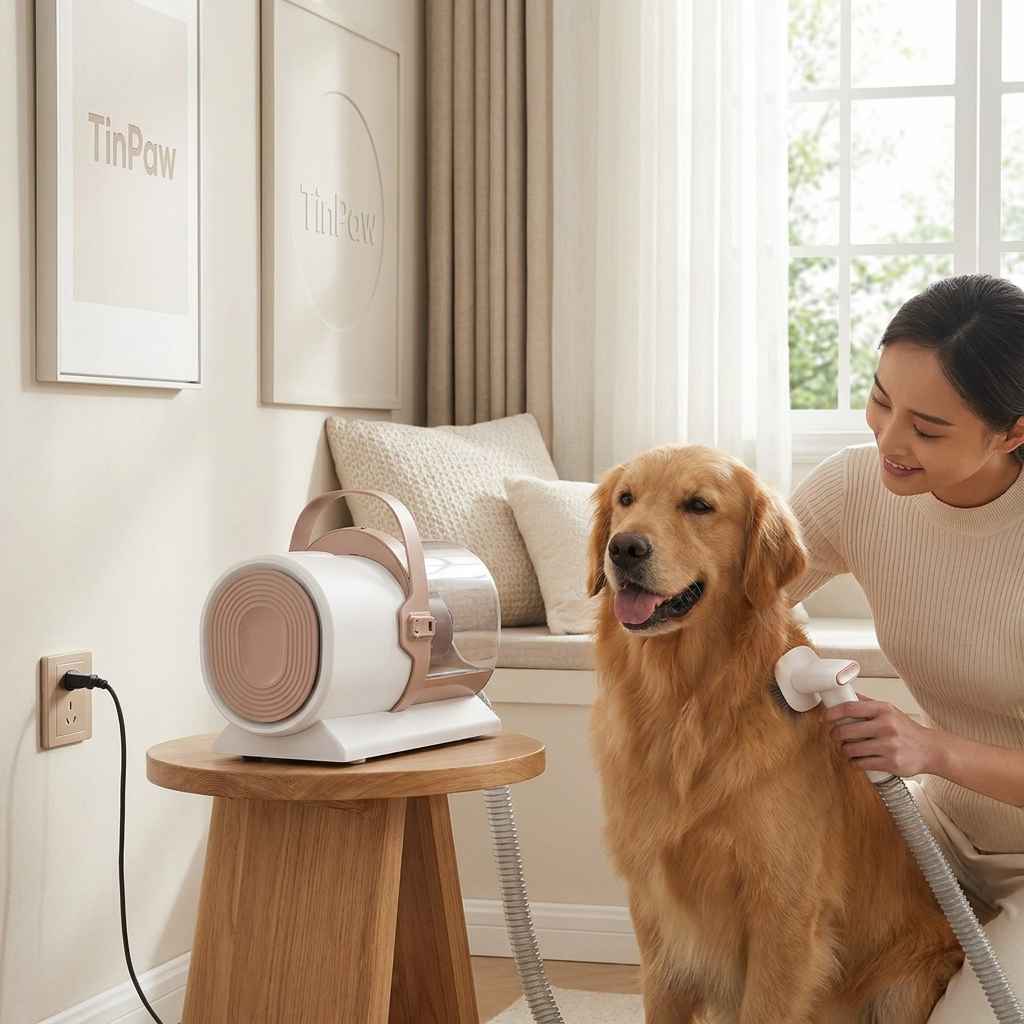 Dog Grooming Vacuum Strong - Dog Slicker Brushes - TinPaw