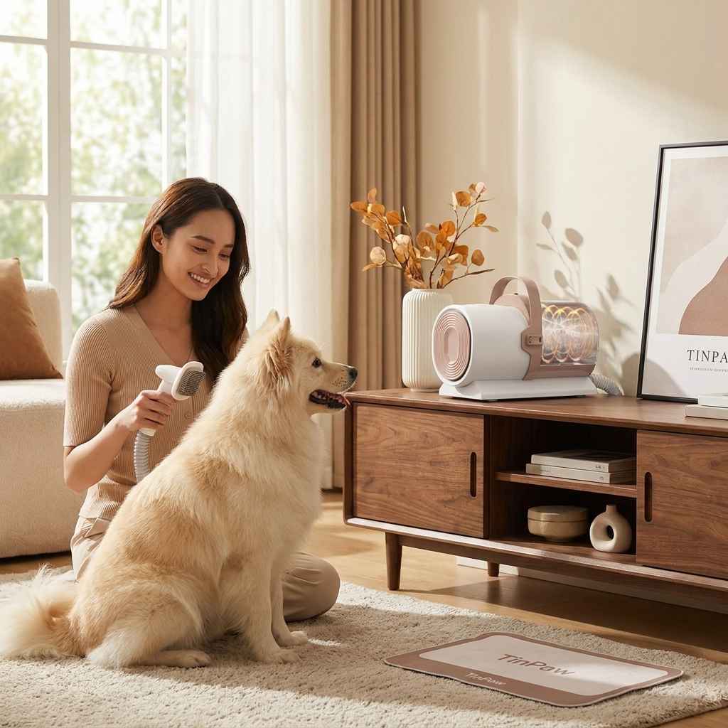 Dog Grooming Vacuum Strong - Dog Slicker Brushes - TinPaw