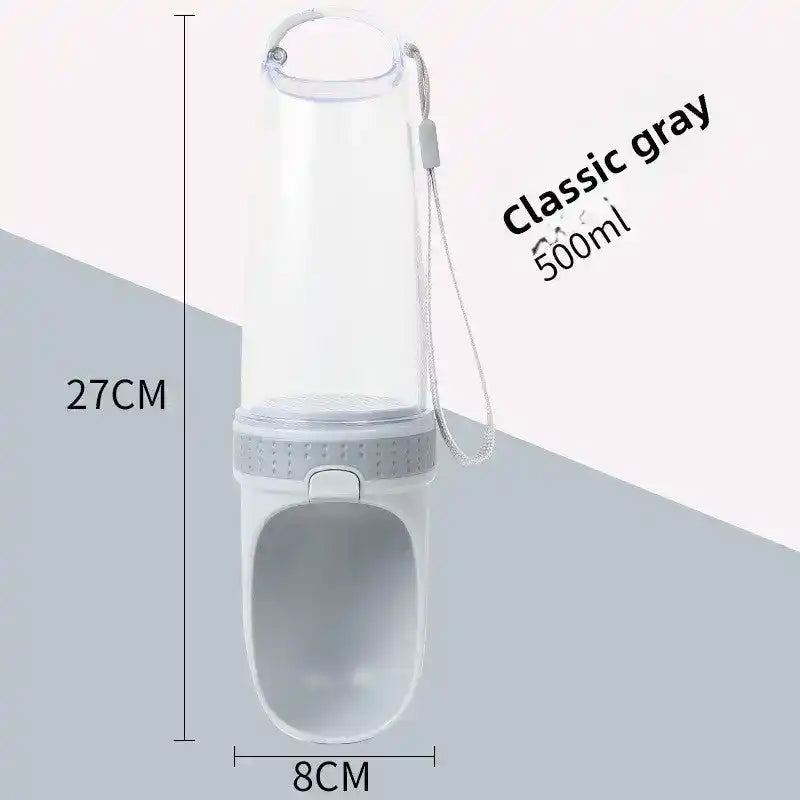 Dog Water Bottle 500ml – Leakproof - Dog Travel Accessories - TinPaw