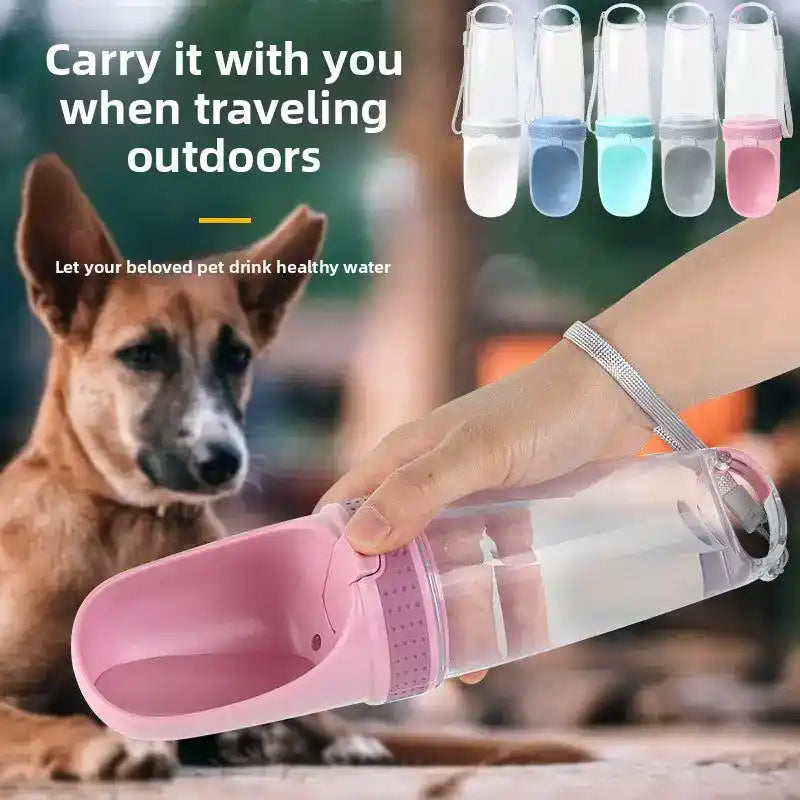 Dog Water Bottle 500ml – Leakproof - Dog Travel Accessories - TinPaw