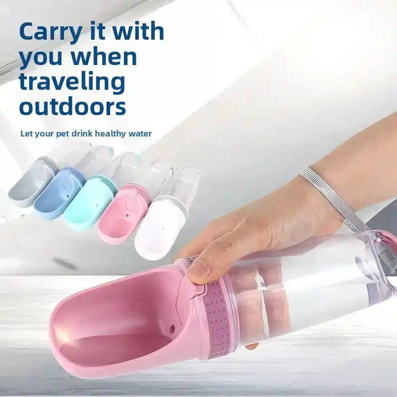 Dog Water Bottle 500ml – Leakproof - Dog Travel Accessories - TinPaw