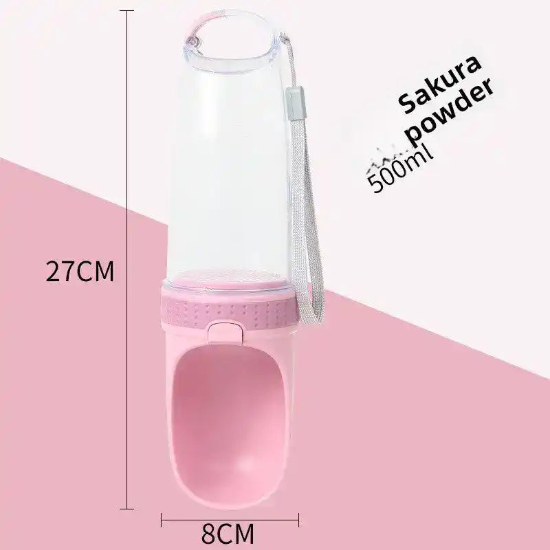 Dog Water Bottle 500ml – Leakproof - Dog Travel Accessories - TinPaw
