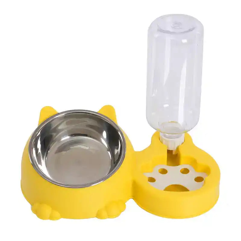 Dual - Bowl Auto Pet Feeder & Waterer - Automatic Pet Feeder - TinPaw