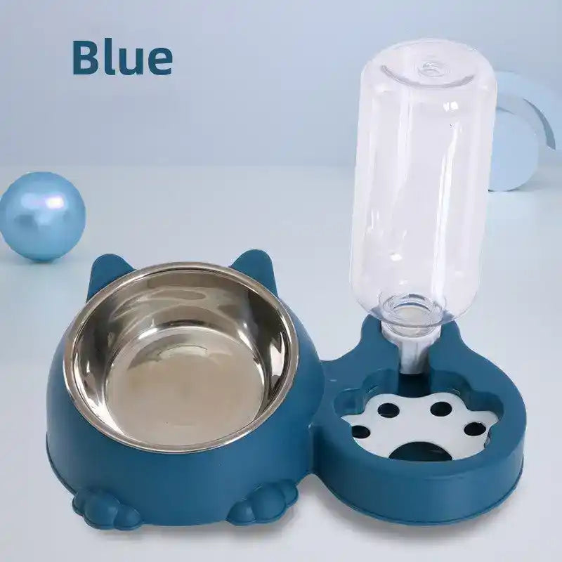 Dual - Bowl Auto Pet Feeder & Waterer - Automatic Pet Feeder - TinPaw