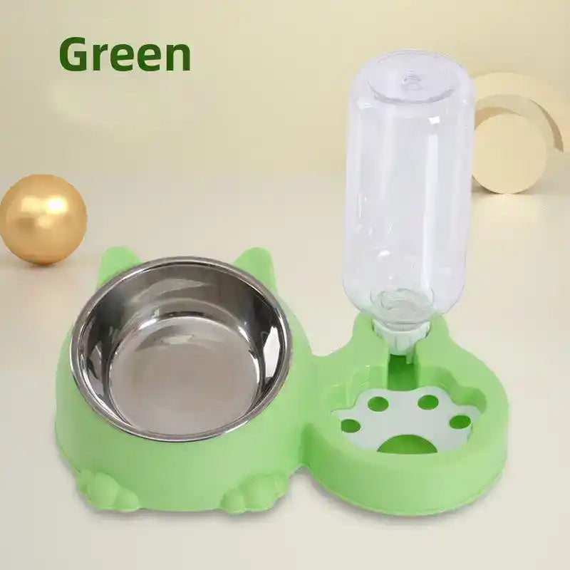 Dual - Bowl Auto Pet Feeder & Waterer - Automatic Pet Feeder - TinPaw