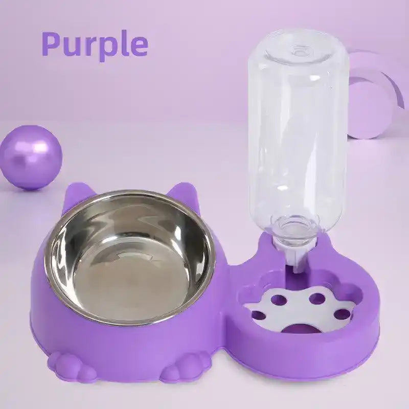 Dual - Bowl Auto Pet Feeder & Waterer - Automatic Pet Feeder - TinPaw