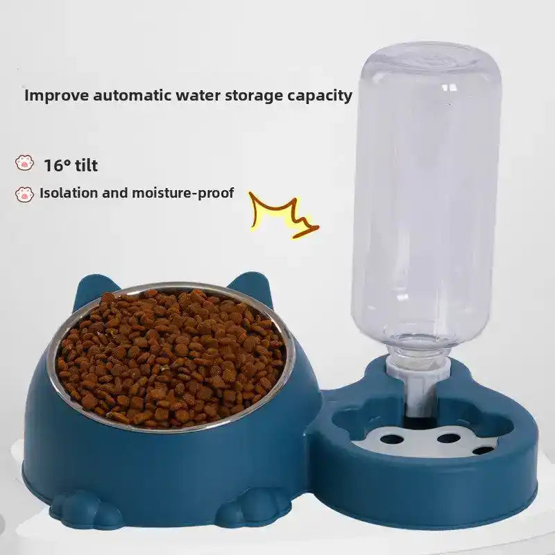Dual - Bowl Auto Pet Feeder & Waterer - Automatic Pet Feeder - TinPaw