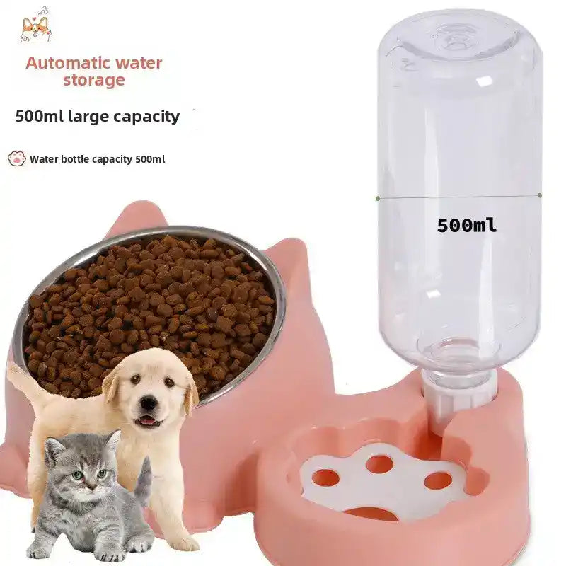 Dual - Bowl Auto Pet Feeder & Waterer - Automatic Pet Feeder - TinPaw