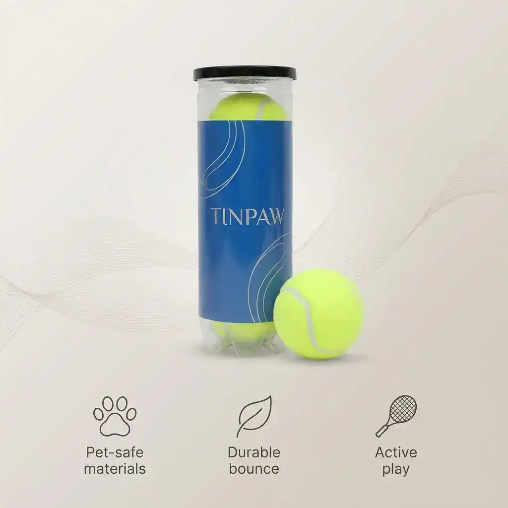 Dog Tennis Fetch Balls - Dog Toys - TinPaw