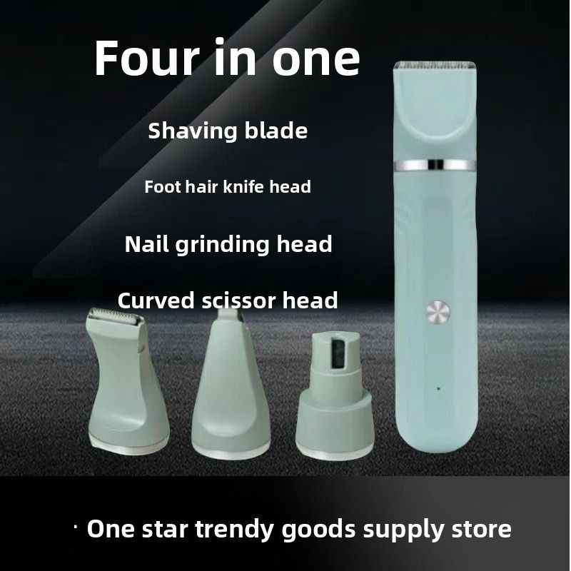 Cordless Pet Hair Clipper - Dog Slicker Brushes - TinPaw - pet shaver - Emerald green 4 - in - 1 - SUPECDS00025 - A1