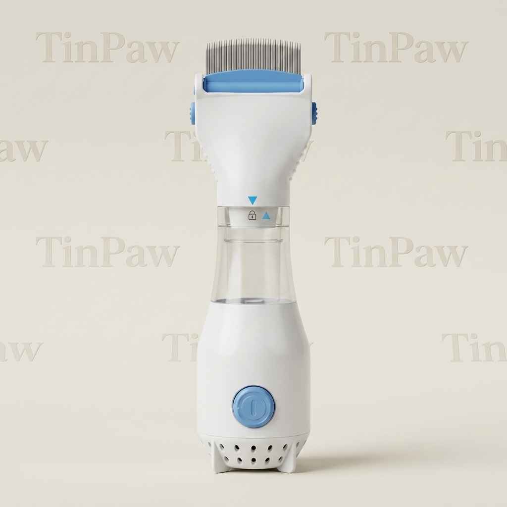 Electric Pet Lice Comb - Dog Slicker Brushes - TinPaw - US Gauge Including 3 Pack Filter - SU00112494 - US Gauge Including 3 Pack Filter