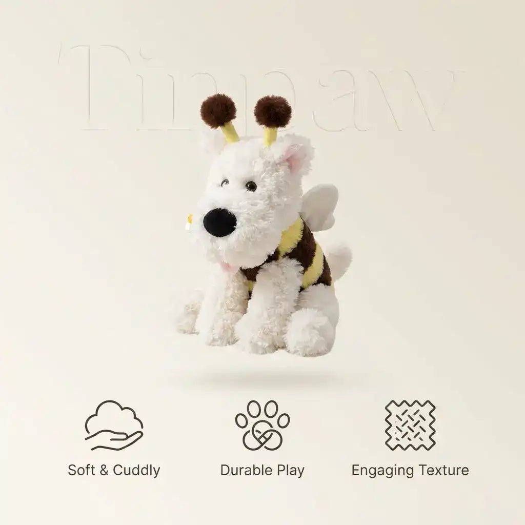 Electric Plush Bee Dog Toy - Dog Toys - TinPaw