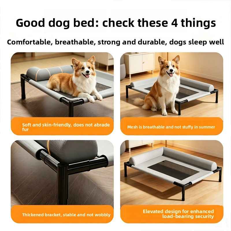 Elevated Foldable Pet Camping Bed - Dog Beds & Furniture - TinPaw