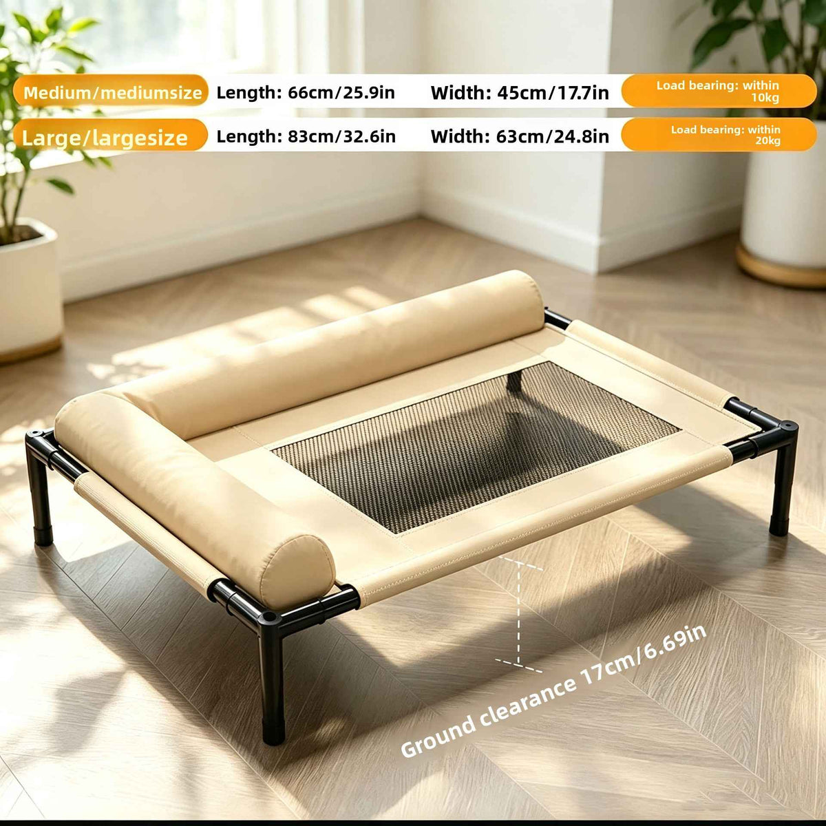 Elevated Foldable Pet Camping Bed - Dog Beds & Furniture - TinPaw