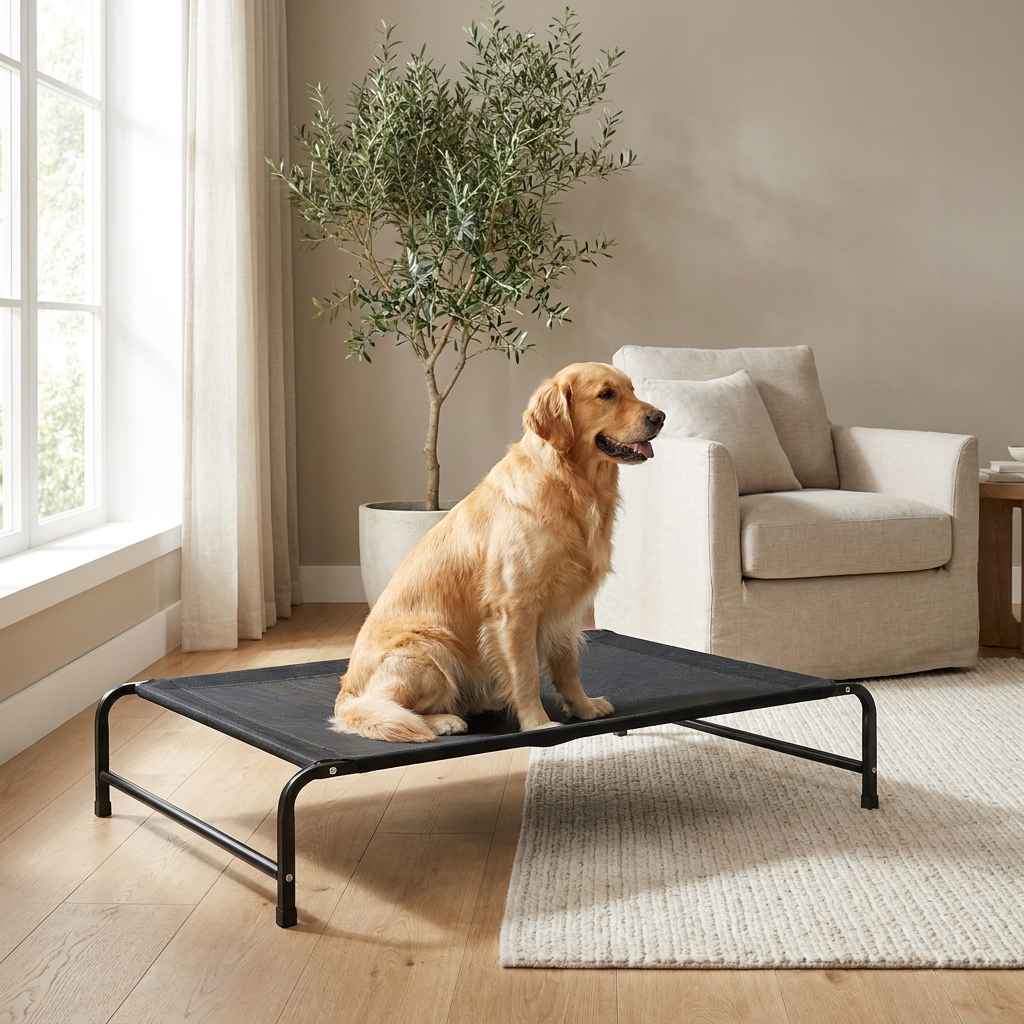 Elevated Foldable Pet Camping Bed - Dog Beds & Furniture - TinPaw