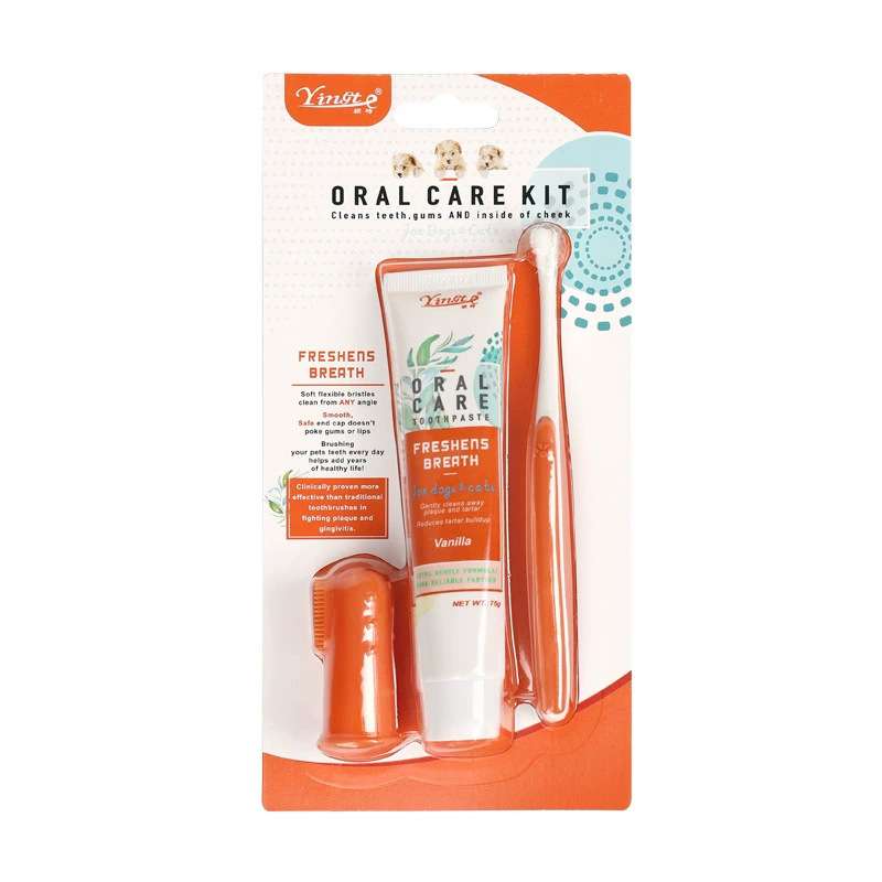 Pet Toothpaste Toothbrush Set - Dog Health - TinPaw