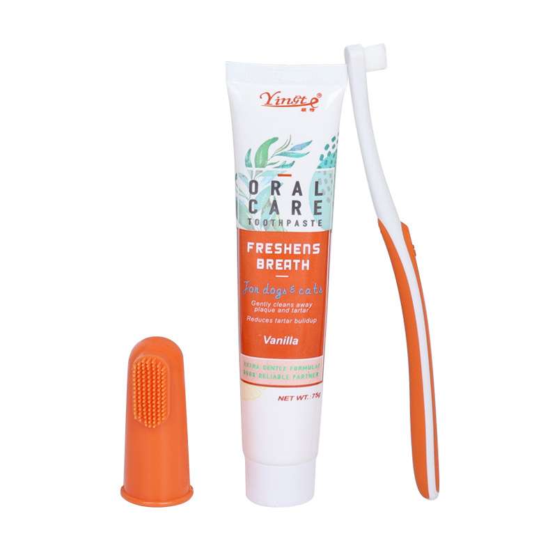 Pet Toothpaste Toothbrush Set - Dog Health - TinPaw