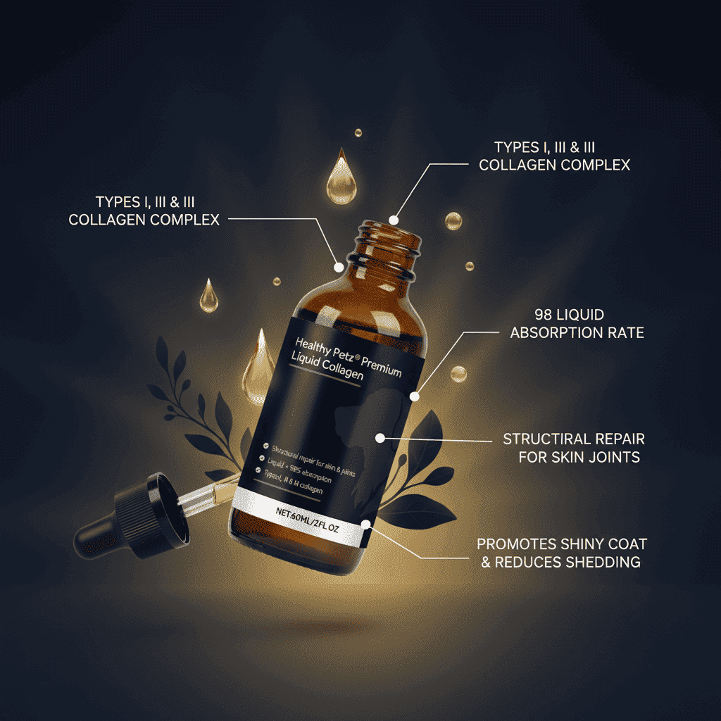 Liquid Collagen Pet Drops - Dog Health - TinPaw